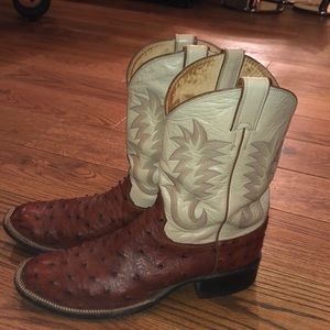Justin ostrich boots
